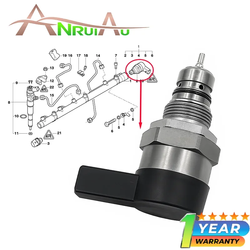 

Rail pressure sensor 0281002870 for rail pressure pressure control valve smart 451 CDI A6110780449
