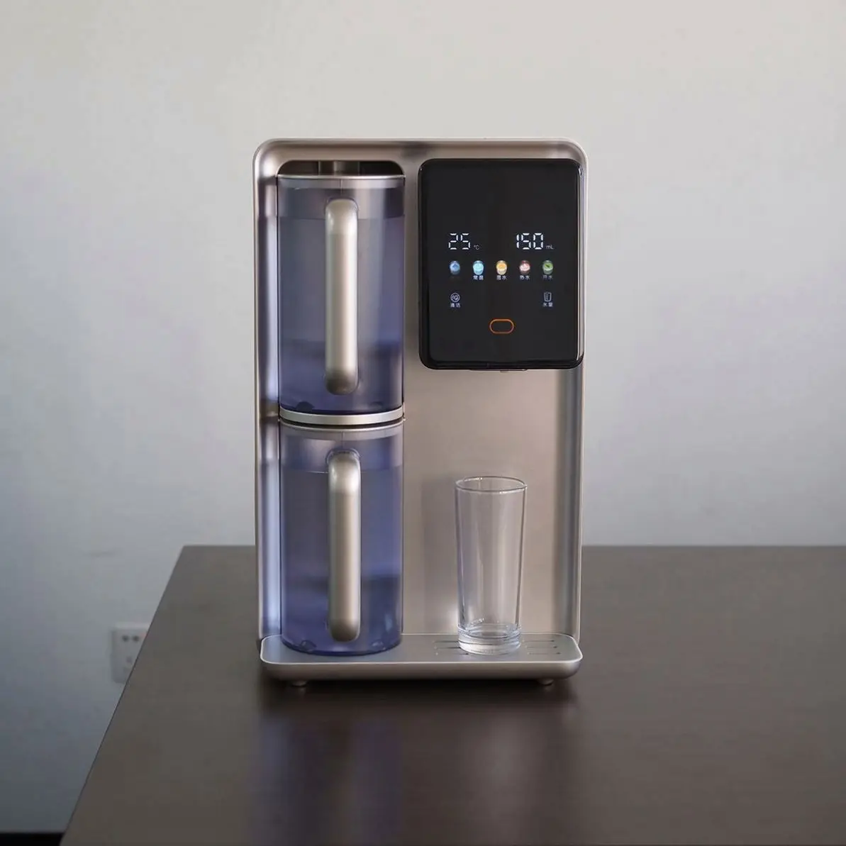 Desktop Multi-function Water Purification Dispenser Produce Hot Cold and Alkaline Water for Household Daily Drinking