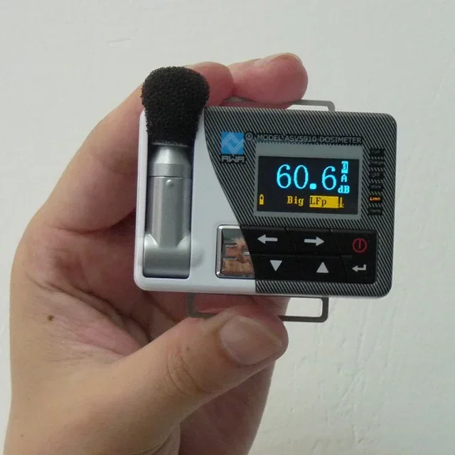 Peak ASV5910-2 Personal Noise Dosimeter 32G Memory USB Sound Level Data Logger for Noise Testing Lab Environment