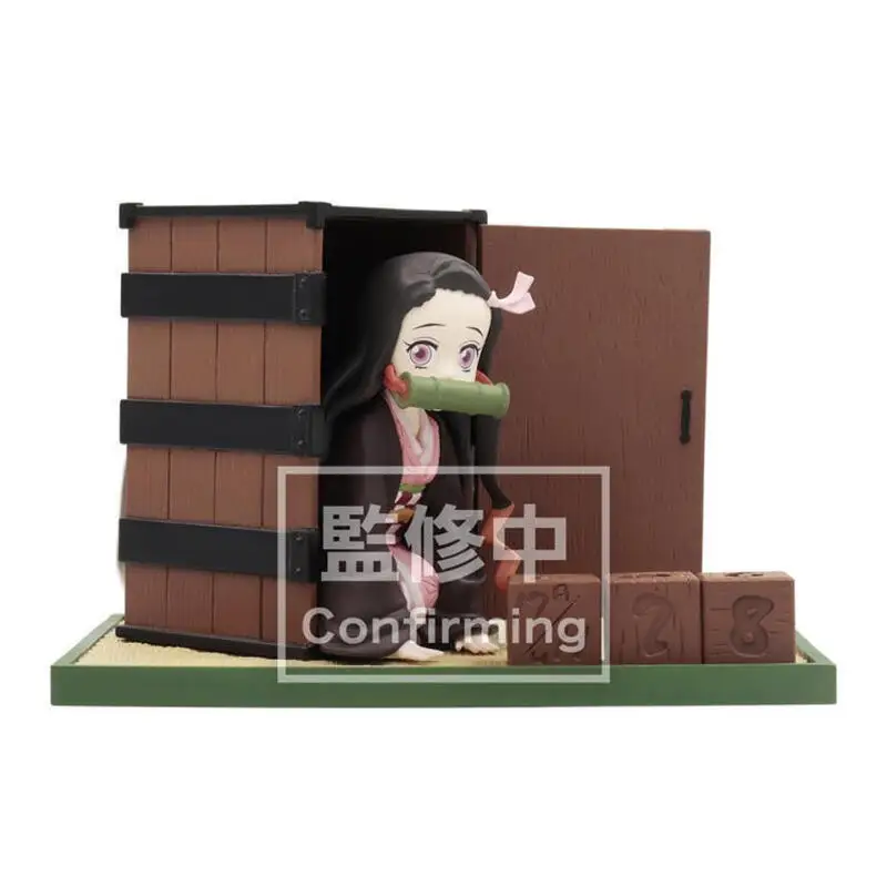 

Genuine Original Demon Slayer: Kimetsu no Yaiba 14cm The perpetual calendar of Kamado Nezuko PVC Action Figure Toys Collection
