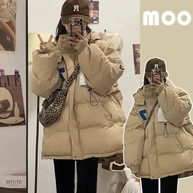 

2025 Popular Winter Bread Thick Warm Down Cotton Jacket Hong Kong Style Student Short Korean Version