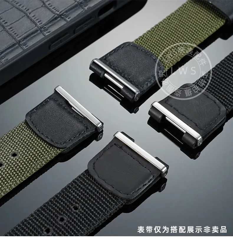 Para casio SGW-100/200 GW-4000 ecb2000 série silicone pulseira de náilon folha de ferro fixa acessórios de relógio masculino de aço inoxidável