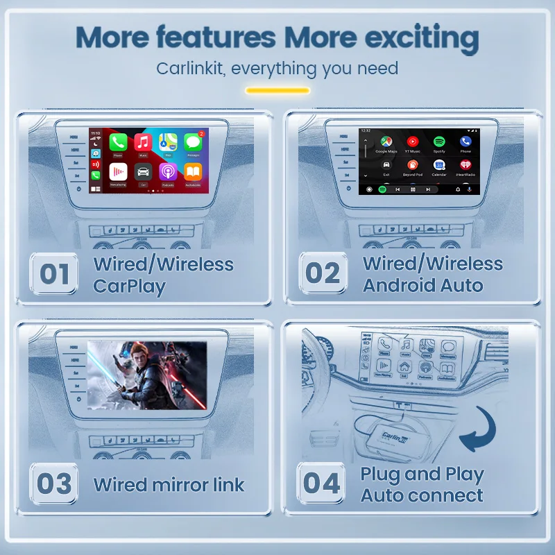 Carlink Cpc200 Ccpa نظام أندرويد للسيارات سلكي إلى لاسلكي Carplay Usb Dongle Ai Box محول تشغيل السيارة صندوق أندرويد للسيارات