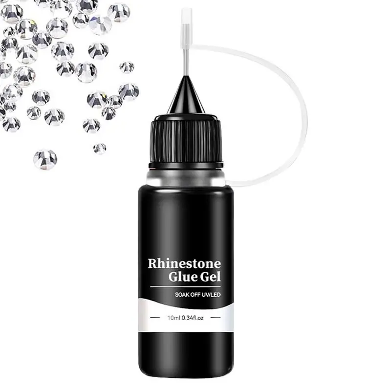 10ml Nail Rhinestone Glue Strong wash-free adhesive upgraded functional nail edge reinforcement glue for nails arts for adults