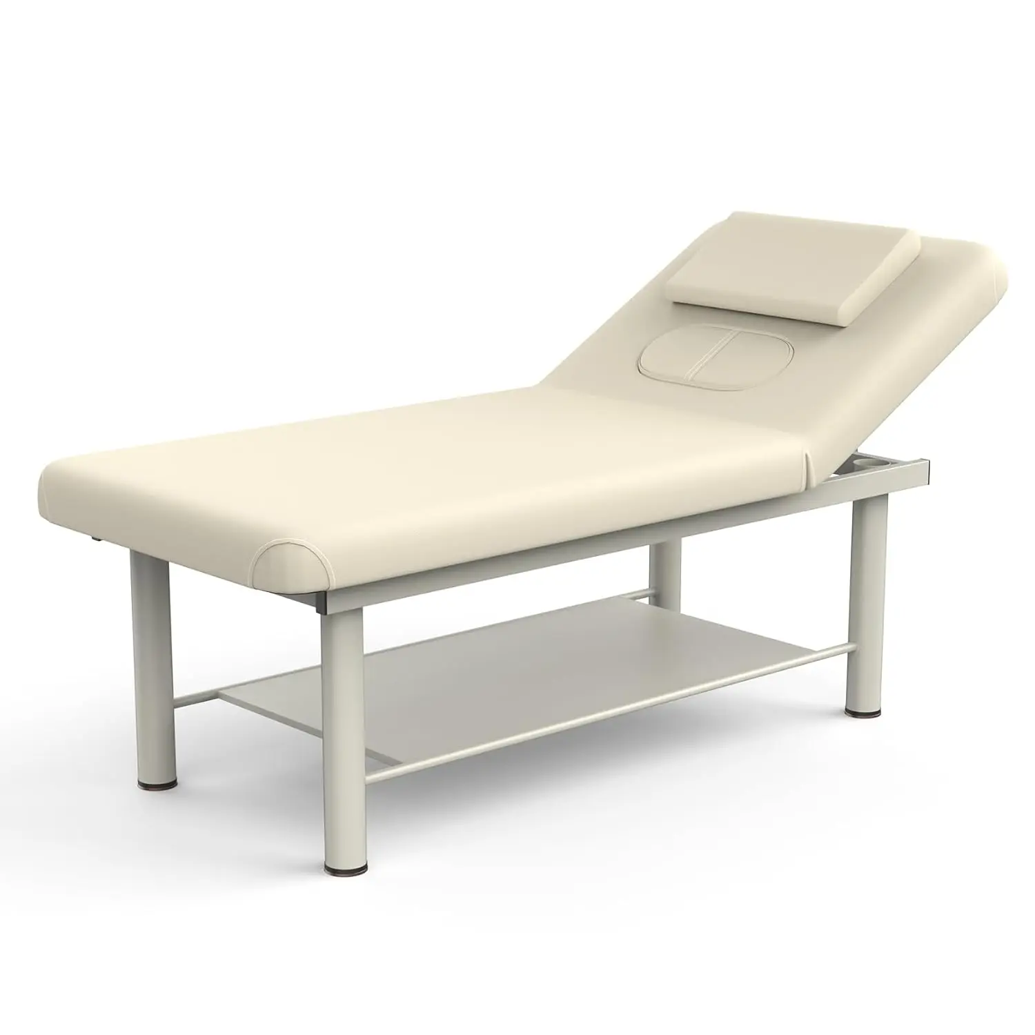 

Heavy Duty Professional Stationary Massage Bed Wide Stationary Massage Table with Backrest for Treatment Table, Customized