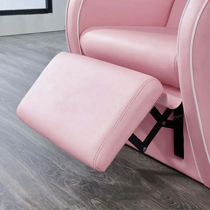 Nuovo design rosa di lusso multifunzione per lavaggio capelli poltrona shampoo letto mobili da salone per barbiere