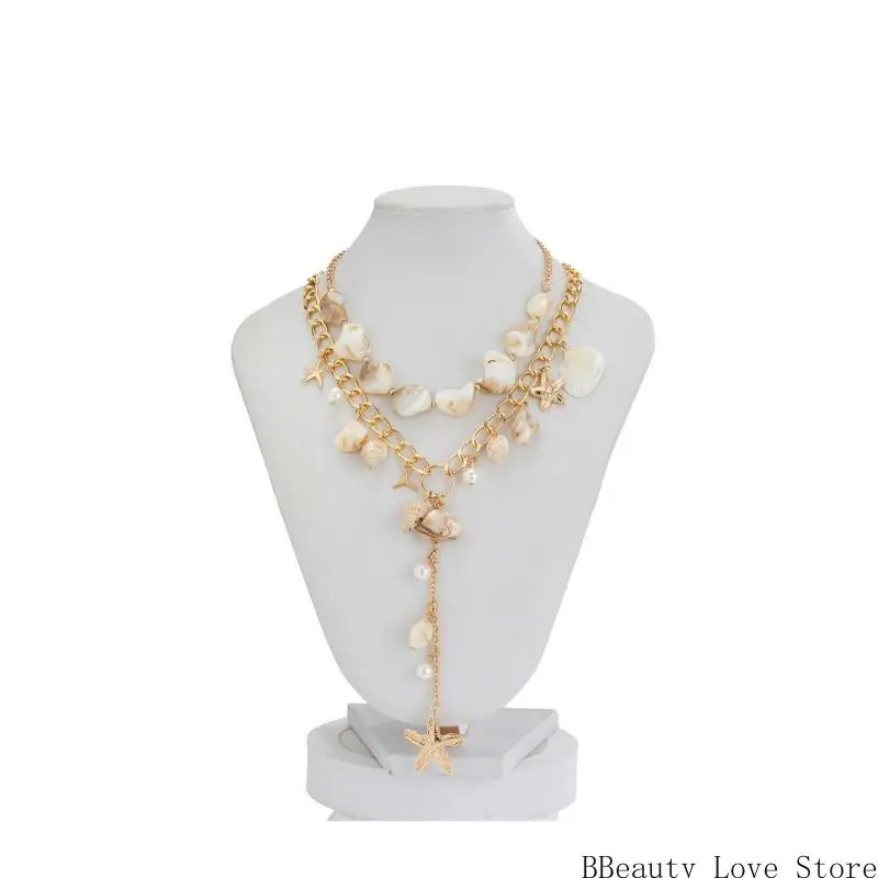 سلسلة قلادة قلادة من المألوف لسلسلة قابلة للتعديل لمجوهرات شاطئ الصيف #3