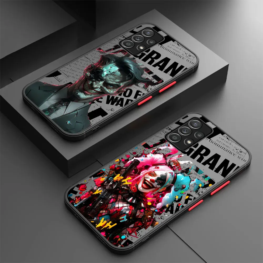 J-Joker Harley Quinn personality Phone Case for Samsung Galaxy A52 A72 A14 A33 A53 A22 A32 A13 A34 A73 A23 A12 A24 A54 Cover