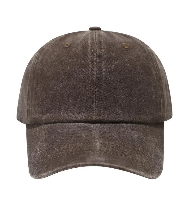 Customized Printed Logo Retro Soft Top Washed Duck Tongue Caps Men's And Women's Outdoor Sunshade Fashion Versatile Baseball Hat