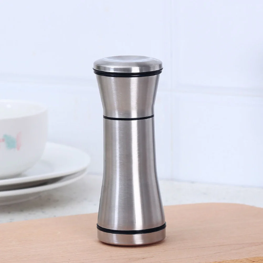 

2Pcs Stainless Steel Pepper Salt Grinding Tool Manual Pepper Mill High Hardness Spice Grinder Home Kitchen Practical