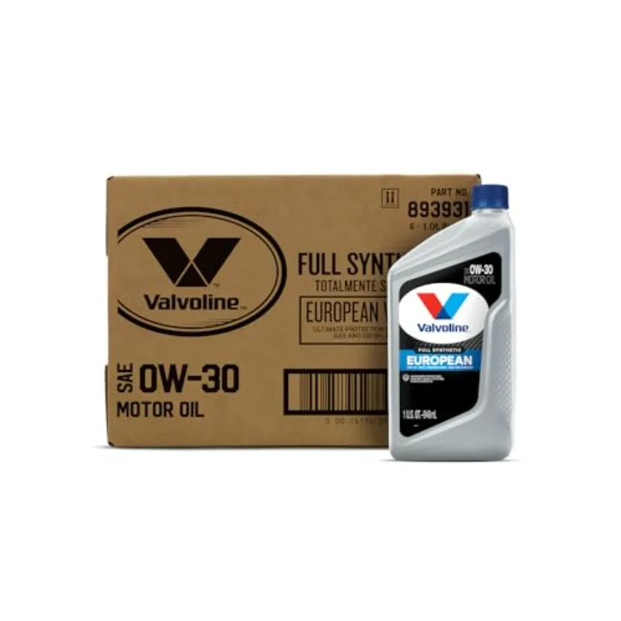 

European Vehicle Full Synthetic 0W-30 Motor Oil 1 Quart Pack of 6