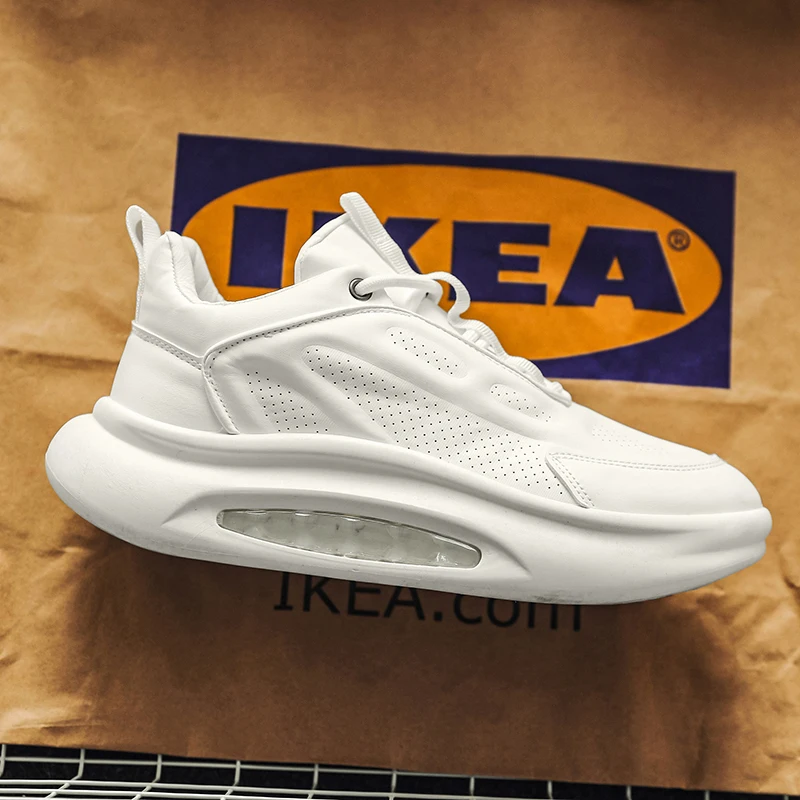 

Fashion Men Platform Casual Sneakers Thick Sole Trendy Comfortable Lightweight Breathable Walking Urban Footwear