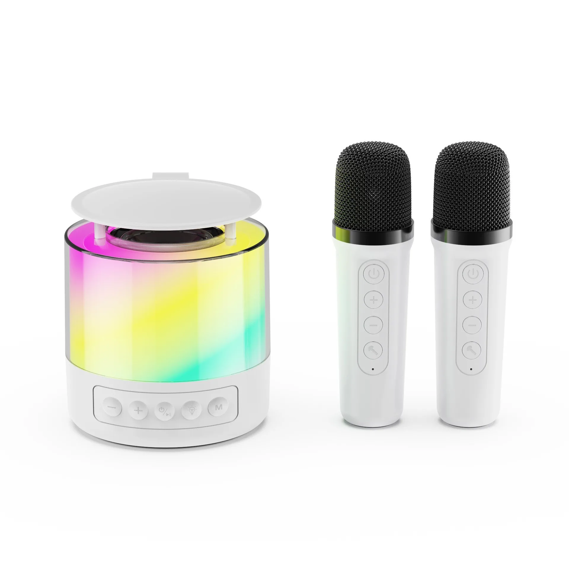ZL090 Bluetooth Speaker With A Built-in Microphone, Mini Bluetooth Speaker With LED Ambient Light For Home Use, Karaoke Treasure