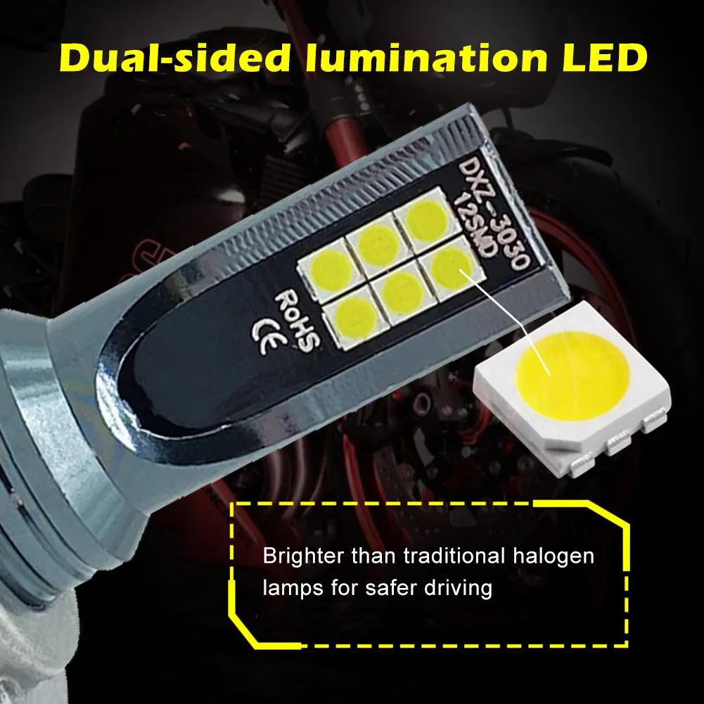 2Pcs Car Fog Light H4 H7 H11 H8 H9 H1 20W 2000LM Automobile LED Fog Lamp Bulbs 9005 9006 6000K White 12V 24V Waterproof Lighting