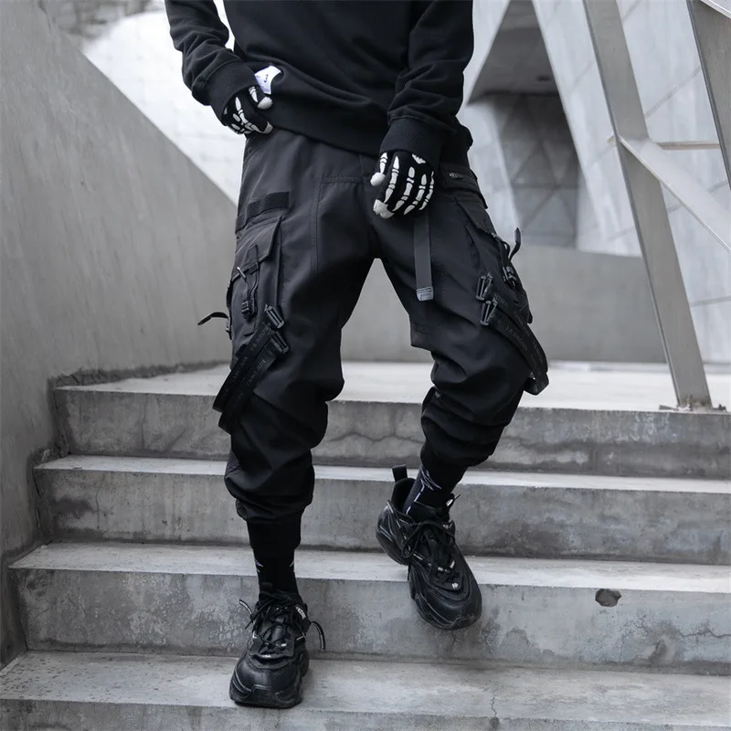 2024 New Fashion Multi-pocket Cargo Pants Men Y2K Tactical
