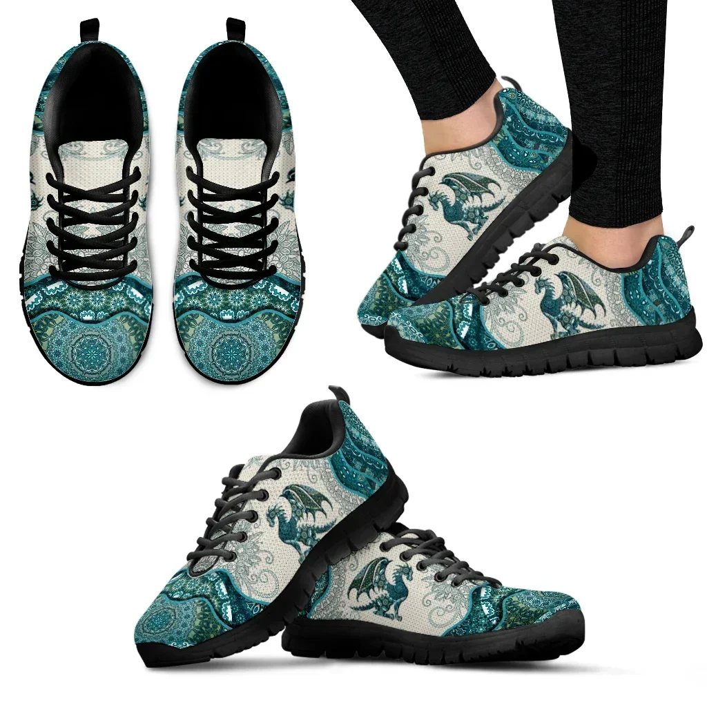 

Custom Made Bohemian Mandala Design Fashion Sneakers Charizard Print Shoes Animal Design Basketball Shoes Casual Sneakers Flats