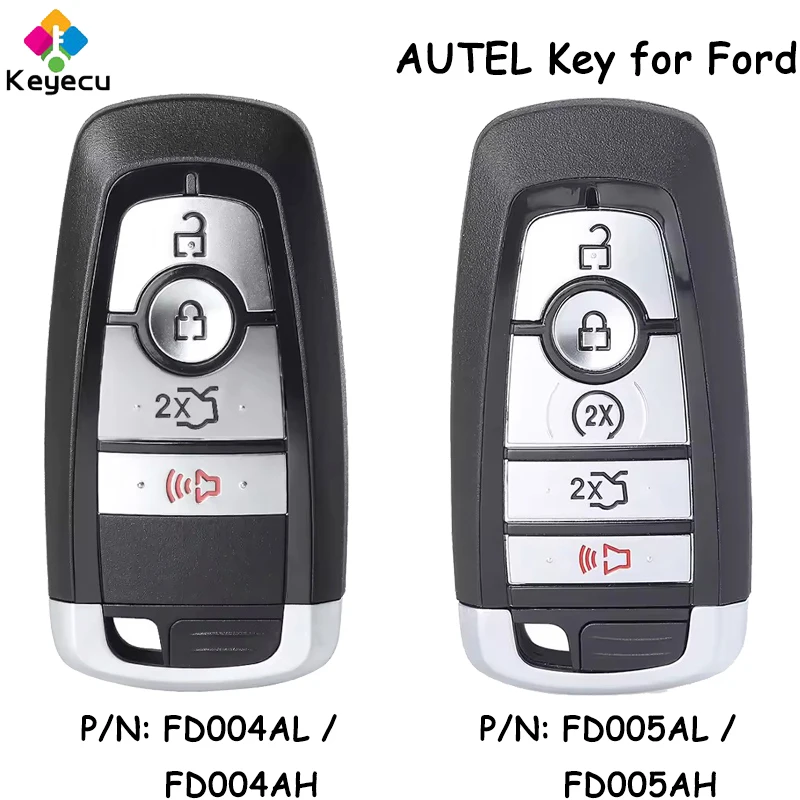 

AUTEL FD004AL FD004AH FD005AL FD005AH MAXIIM IKEY Premium Style Smart Key for Ford Smart Remote Key Work With KM100 IM508 IM608
