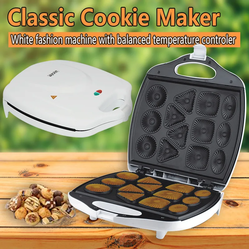 

Electric Cookie Maker Household Biscuit Machine Scones Breakfast Machine Waffle Cake Baking Pan Hot Food Machine Maker KC-1105