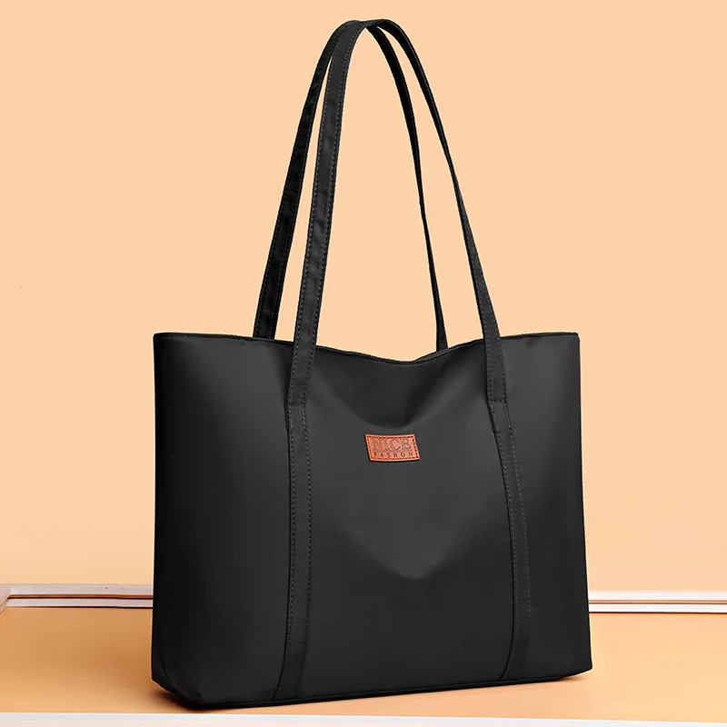 TRAVEASY 2024 Casual Oxford Large Capacity Vintage Tote Bags for Women Fashion Solid Color Thread Female Shoulder Bags Hand Bags