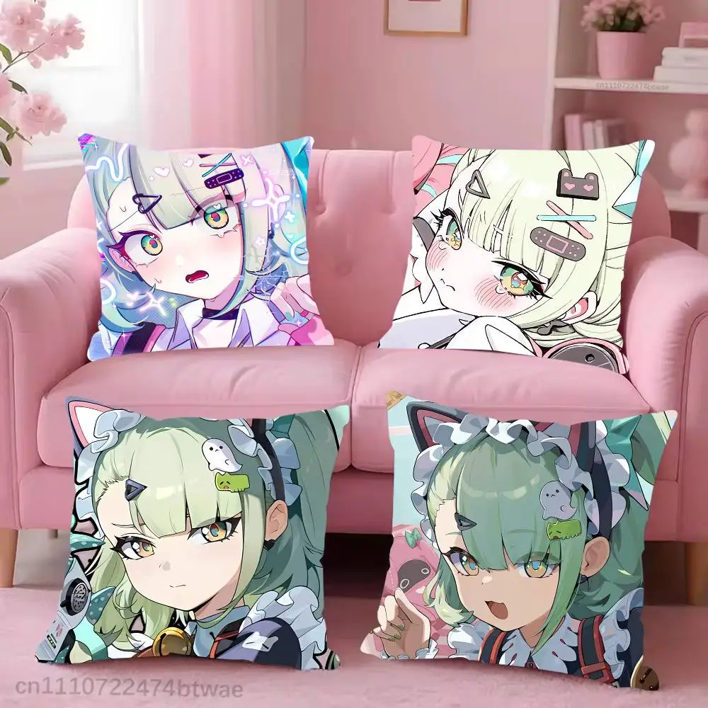 

Game ZZZ S-Sunna Pillow Case For Sofa Bedroom Living Room Plush Cushion Cover Decorations and Protector
