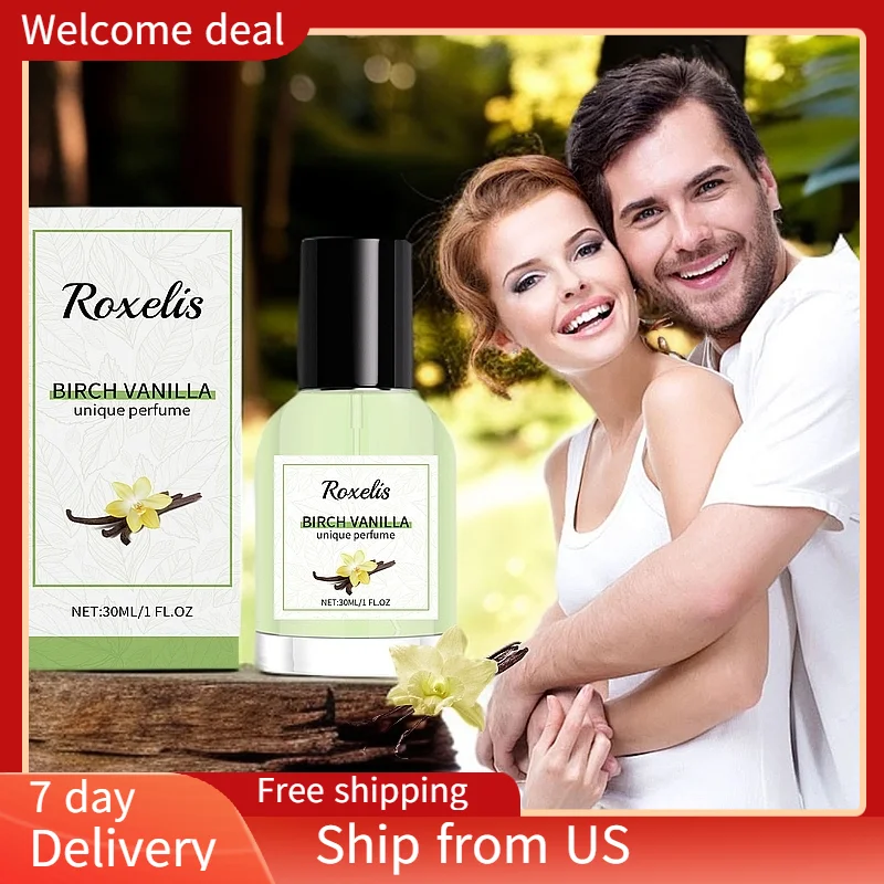 Roxelis Birch Vanilla Unique Fragrance Date Charm Perfume Birch Vanilla Light Fragrance Elegant Charming Portable Perfume