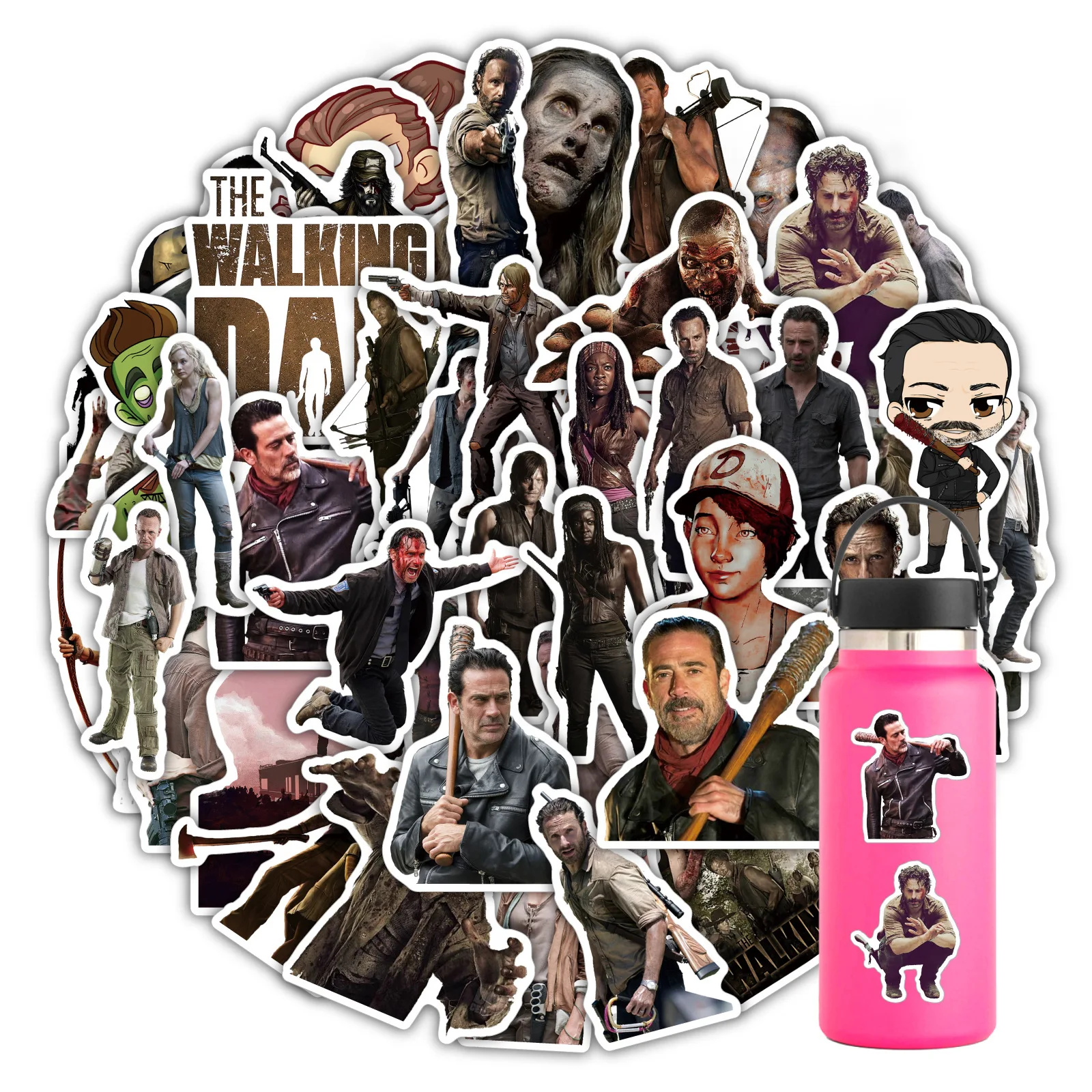 Pegatinas de grafiti de la serie de televisión The Walking Dead, calcomanías creativas de juguetes para taza de agua, álbum de recortes, Scooter, funda de teléfono para bicicleta, 10/50 Uds.