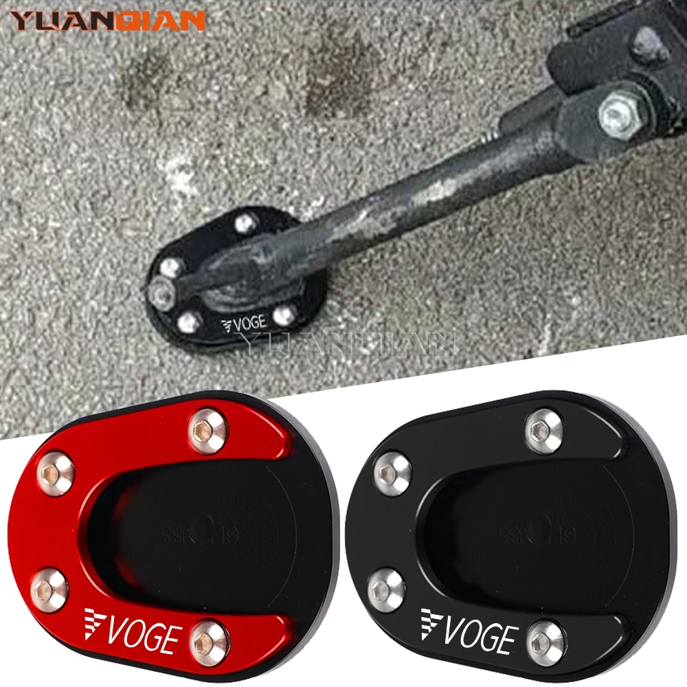 

For LONCIN VOGE 300R 300RR 300AC 300DS 250RR CNC Motorcycle Accessories Kickstand Foot Side Stand Enlarger Extension Pad Plate