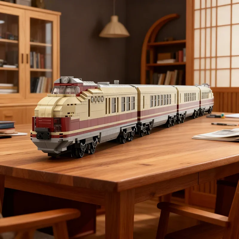 Image of 2050 Teile MOC VT 18 16 BR 175 Go Rlitz Deutsche Reichsbahn Zugmodell Bausteine Architektur-Spielzeug Weihnachtsgeschenke Bausteine für Kinder