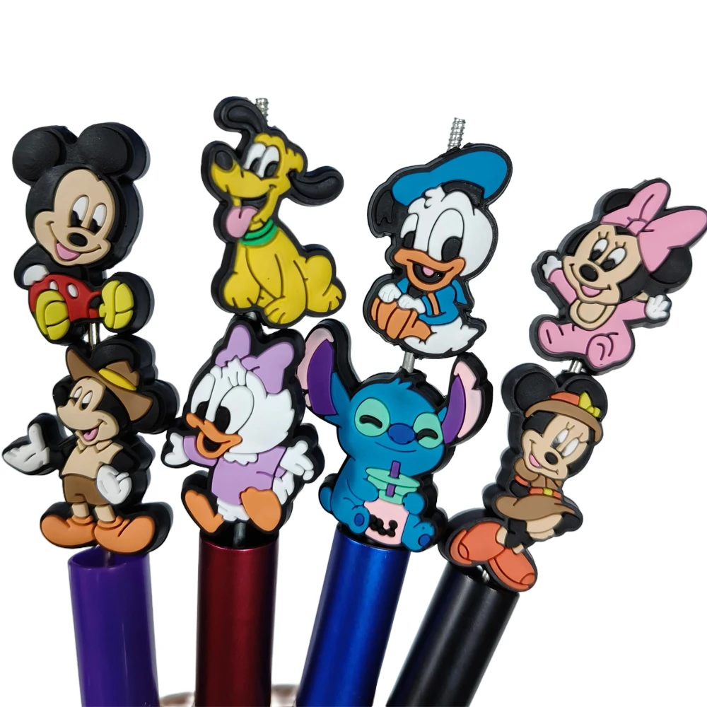 

5pcs baby Minnie Mickey mouse stitch daisy Focal Beads Handmade DIY PVC bracelet necklace anklet pen Accessories Beads Gifts