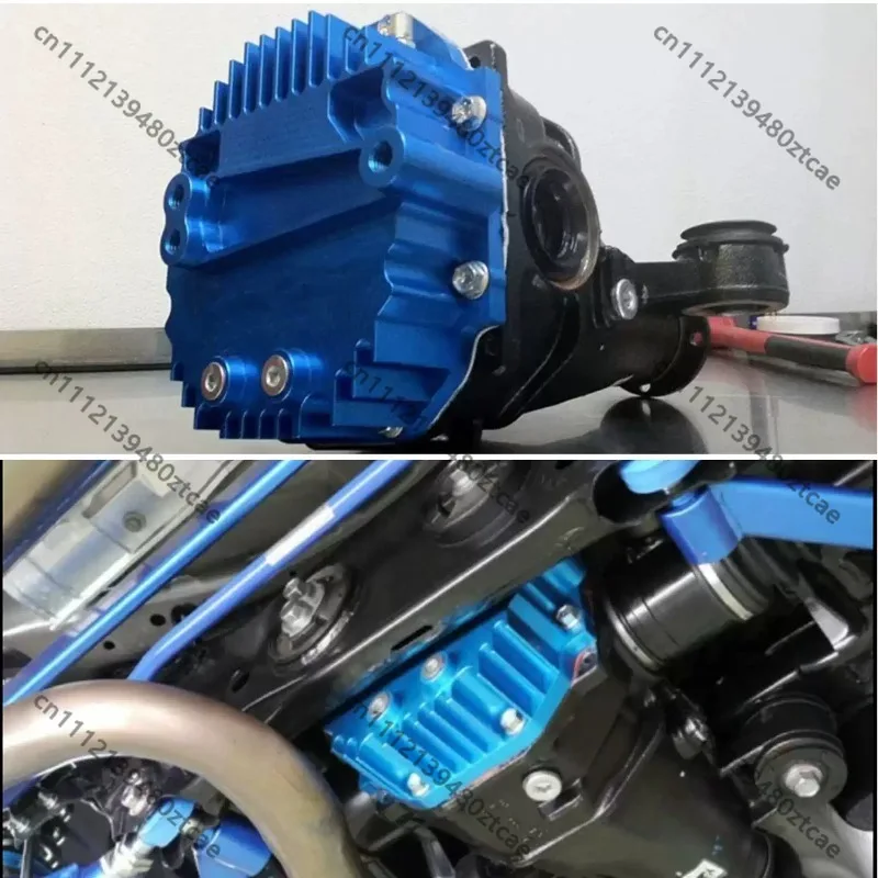 Automotive Alloy Rear Differential Protector Cover, Rear‑End Axle Differential Housing Lid, Vehicle Aftermarket Modified