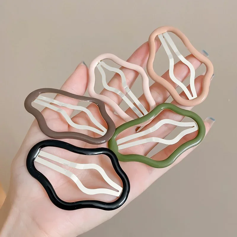 Nowa chmura Spinka do włosów Hollow Akcesoria do włosów Prosta spinka do włosów Oil Drop BB Clip Nakrycie głowy Klips Dziewczyna Złamane włosy Grzywka Clip 이 assor치기계 — zdjęcie 7