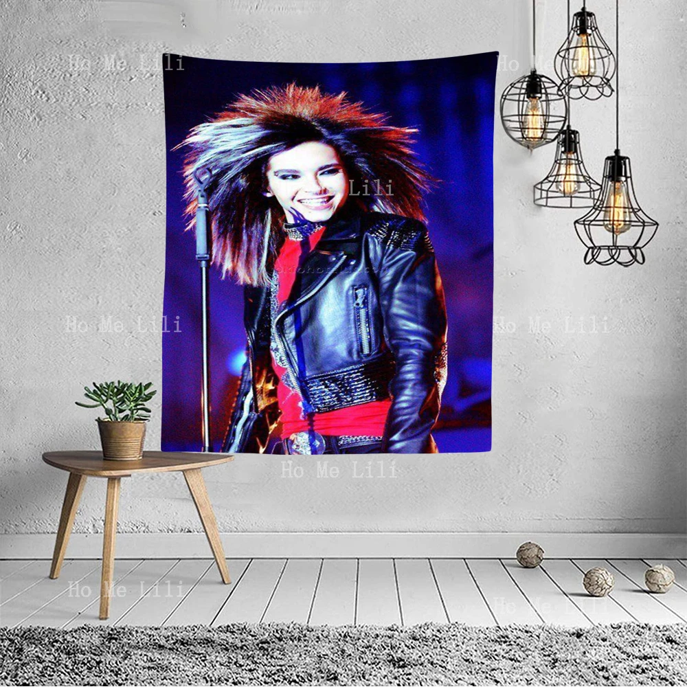 Tokyo Hotel Singer-Songwriter Bill Kaulitz Interesting Celebrity Pop Rock Band Tapestry For Livingroom Decor