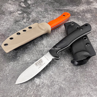 ESEE AGK Tactical Straight Knife 3.34 Inch 1095 High Carbon Steel Fixed Blade EDC Hunting Camping Fishing Utility with Sheath