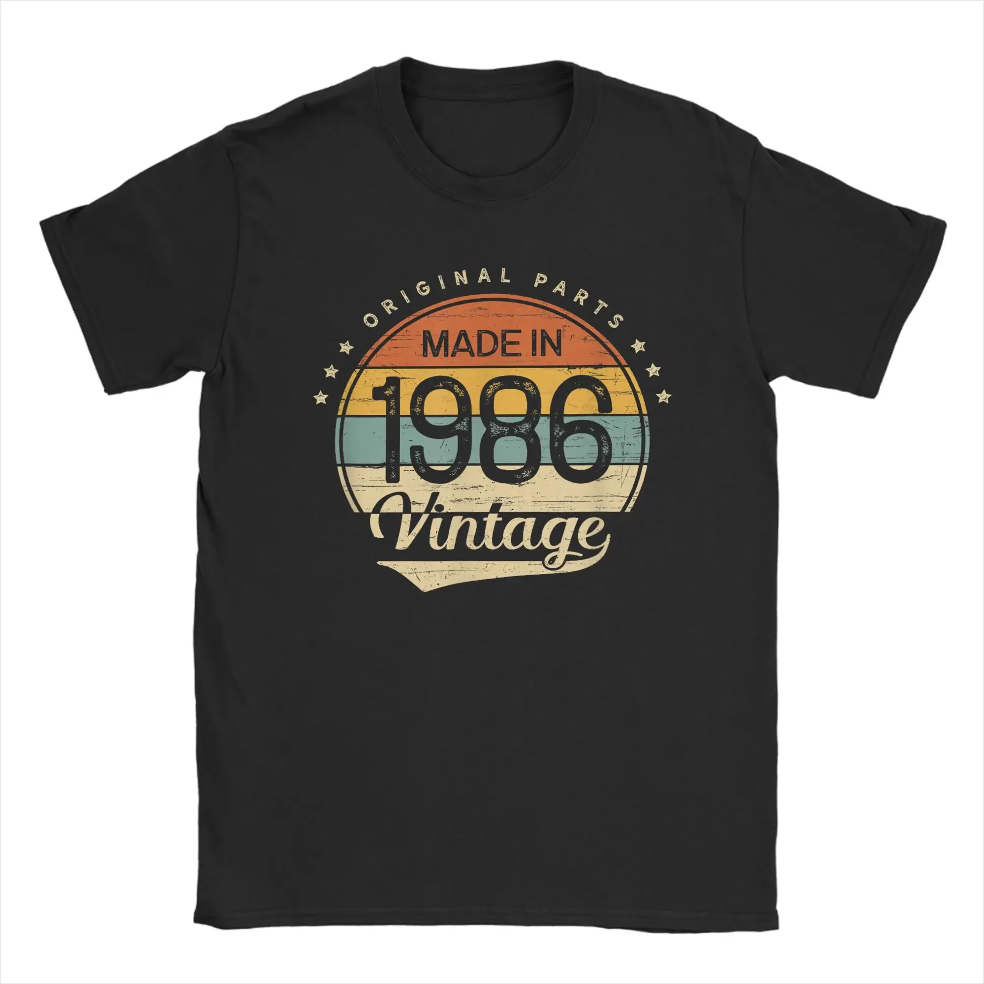 Oversized T Shirt Beach 40th Birthday Classic Vintage 1986 Original Parts Novelty T-Shirts Cotton Tshirt Men Classic Top Tees