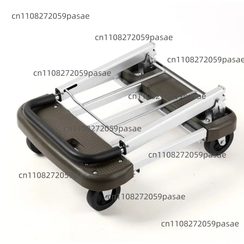 Cart Cargo Handling Truck Small Pull Truck Pull Cargo Folding Portable Cart Handcart Flat Truck Household Retractable Trailer