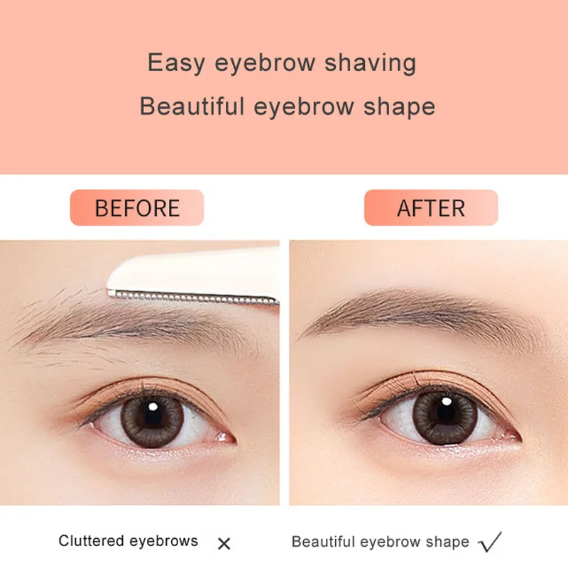 Wenkbrauw Trimmer Vrouwen Professionele Wenkbrauw Trimmer Gezichts-En Lichaamshaar Scheerapparaat Opvouwbare Veiligheid Scheermes Draagbare Make-Up Tool