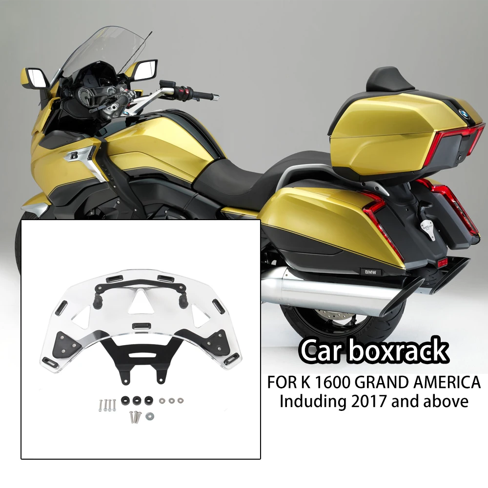 

New Motorcycle Accessories Smoked Gray / Transparent Motorcycle roof box luggage rack FOR BMW K1600 Bagger/Grand America 2017-UP