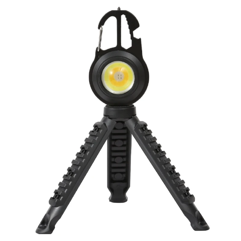  652D 2pcs Portable Keys Light Lanterns Stand Plastic Flashlight Tripod Stable Stand Camping Flashlight Tripod Light Bracket image 2