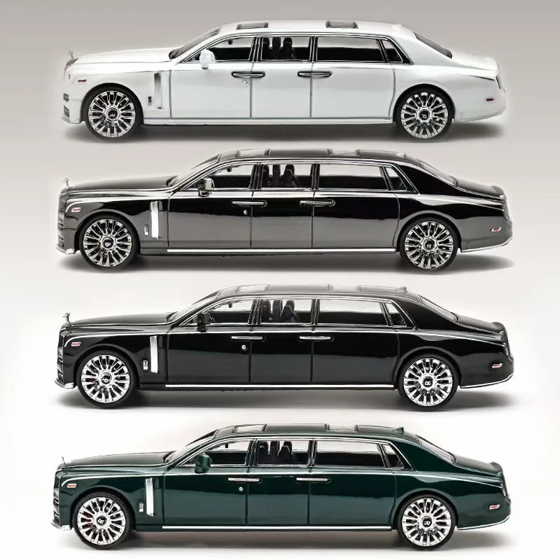 ING 1:64 Rolls-Royce Phantom Eight Generations Extended Phantom Mansory Diecast Model Car