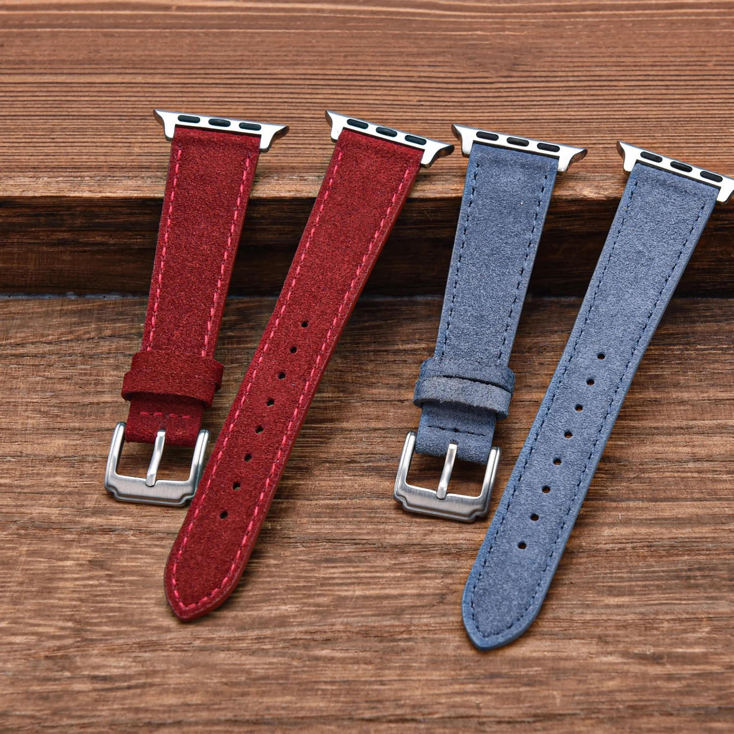 브라운 스웨이드 가죽 시계줄 38mm 40mm 41mm - Suede Strap Watch 리뷰 및 가격