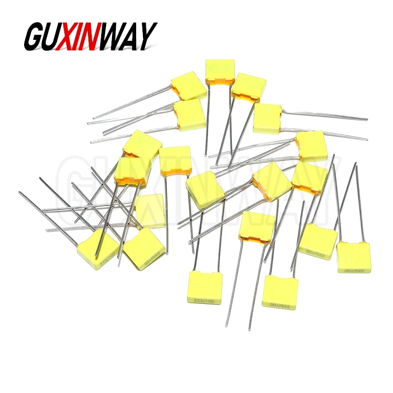 20 قطعة تصحيح مكثف 100V 1NF 1.5NF 3.3NF 10NF 12NF 15NF 330NF 470NF 680NF 1 فائق التوهج البولي بروبلين سلامة فيلم بلاستيكي