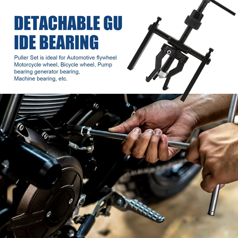 Car Inner Bearing Puller Gear 3 Jaw Extractor Automotive Repair Tool Kit Labor-Saving Car Separation Auto Accessories-ABFB