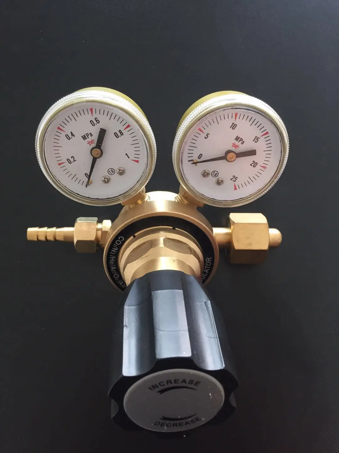 Standard gas flowmeter pressure reducing valve single double meter 1.5L 5L special for motor vehicle detection station.