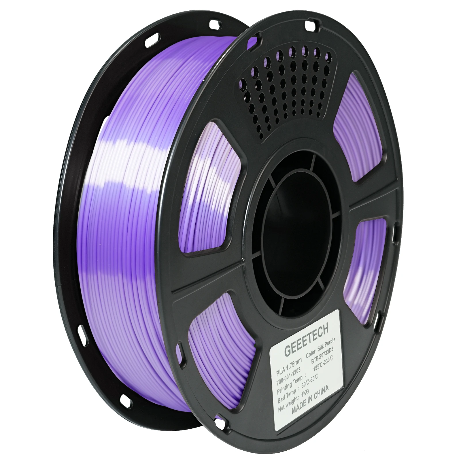 GEEETECH 3D Silk PLA Filament 1kg 1.75mm Szpula Filamentu do Drukarki 3D, Bezpieczny Materiał, Pakowanie Próżniowe, Specjalny Kolor, Bez Pęcherzyków Powietrza — zdjęcie produktu 2