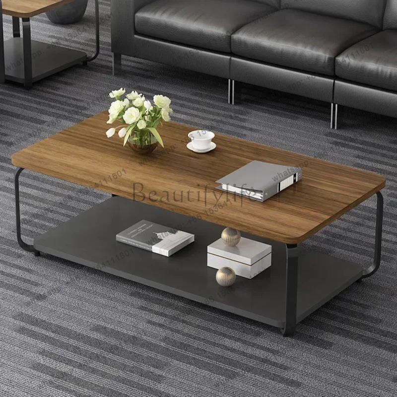 LD Wood Modern Coffee Table Decoration Luxury Designer Standing Moving Writing   Dinner Mesa Auxiliar Home Furniture