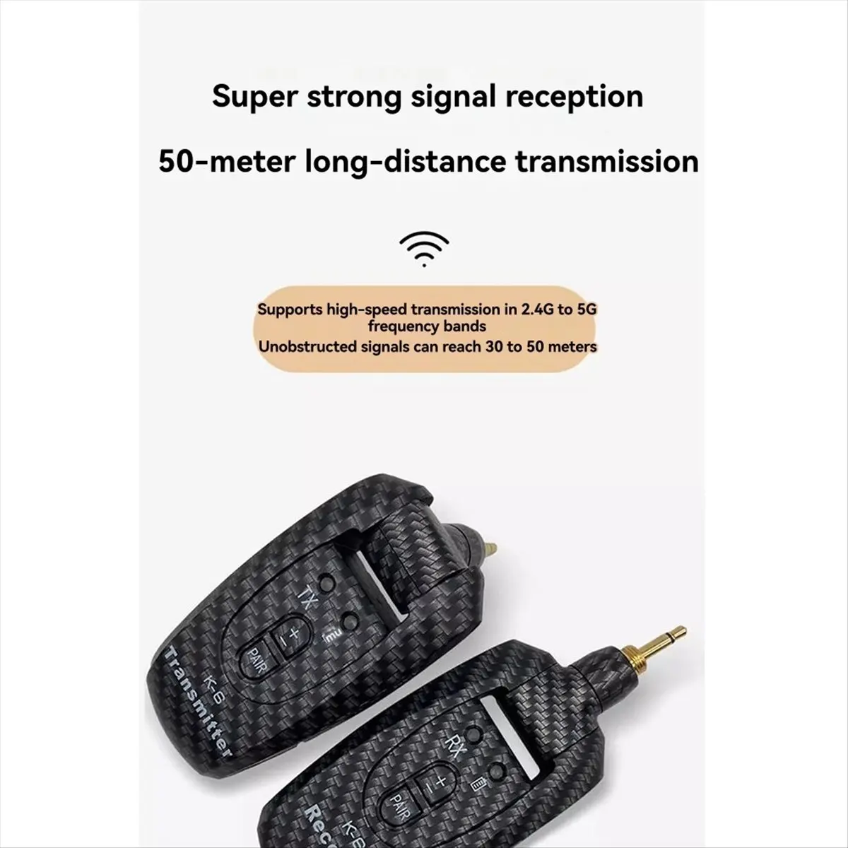 مجموعة جهاز إرسال واستقبال لاسلكي للجيتار نظام جيتار لاسلكي قابل لإعادة الشحن للجيتار الكهربائي [AA74-AAA]