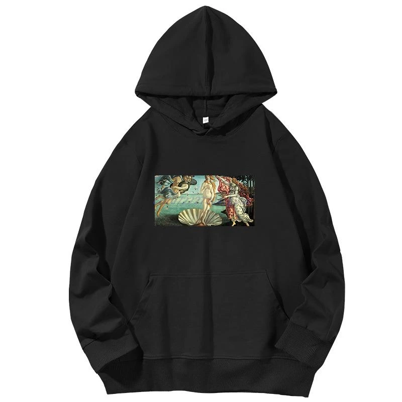 The Birth Of Greek Graphic Hooded Sweatshirts Cotton Hooded Shirt Spring Autumn Essentials Pullover Hoodies Men's Sportswear