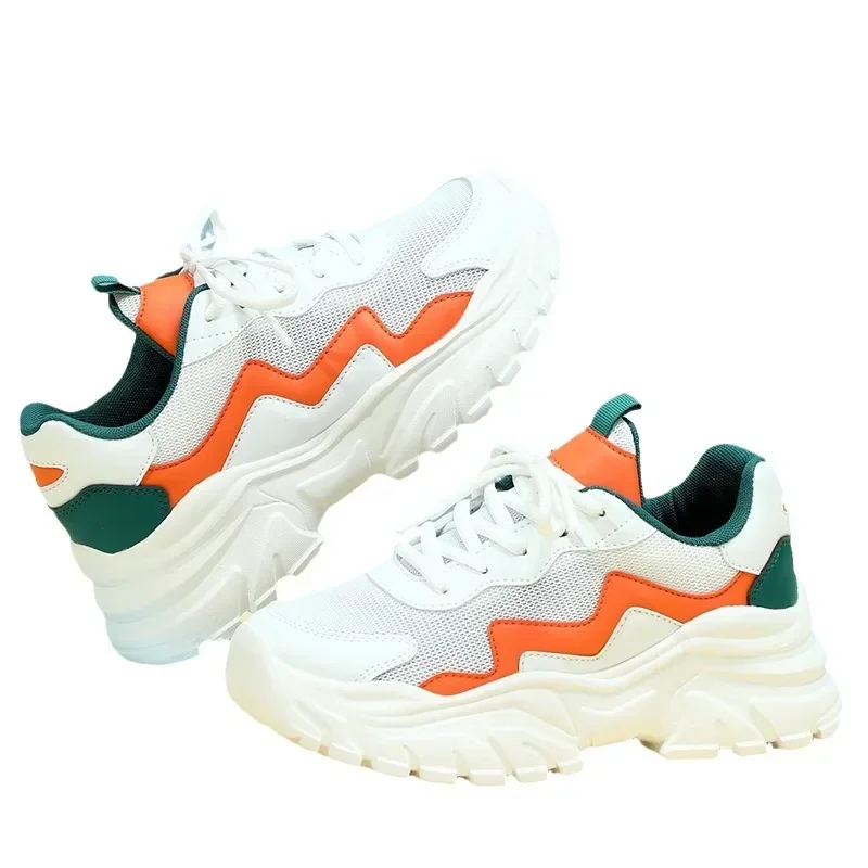 Couple Platform Increase Clunky Sneaker Breathable Comfortable Four Seasons Casual Sports Shoes Fashion All Match Outdoor Shoes image 2
