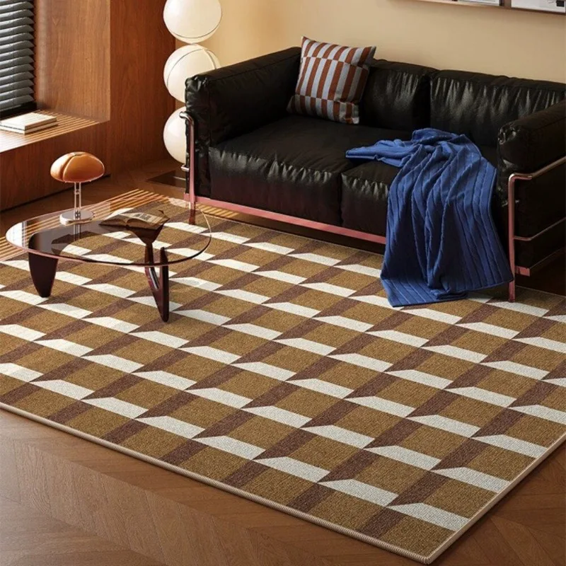 Vintage Advanced Living Room Carpet Sofa Coffee Table Large Area Anti-slip Floor Mat Bedroom Bedside Washable Easy Clean Rug 양탄자