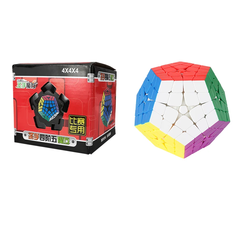SengSo 4x4 Megaminx مكعب السرعة 4 طبقة بدون ملصقات أُحجية مكعبات لعب الأطفال هدية Cubo Magico